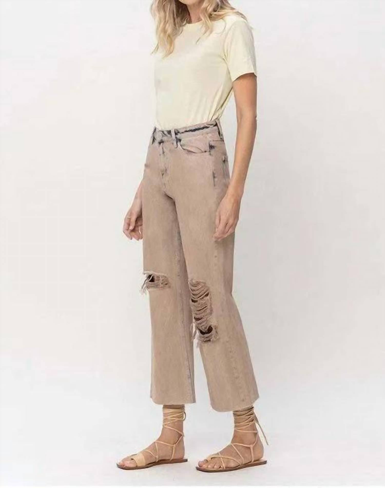 Vervet By Flying Monkey - 90s Vintage Crop Flare Jean