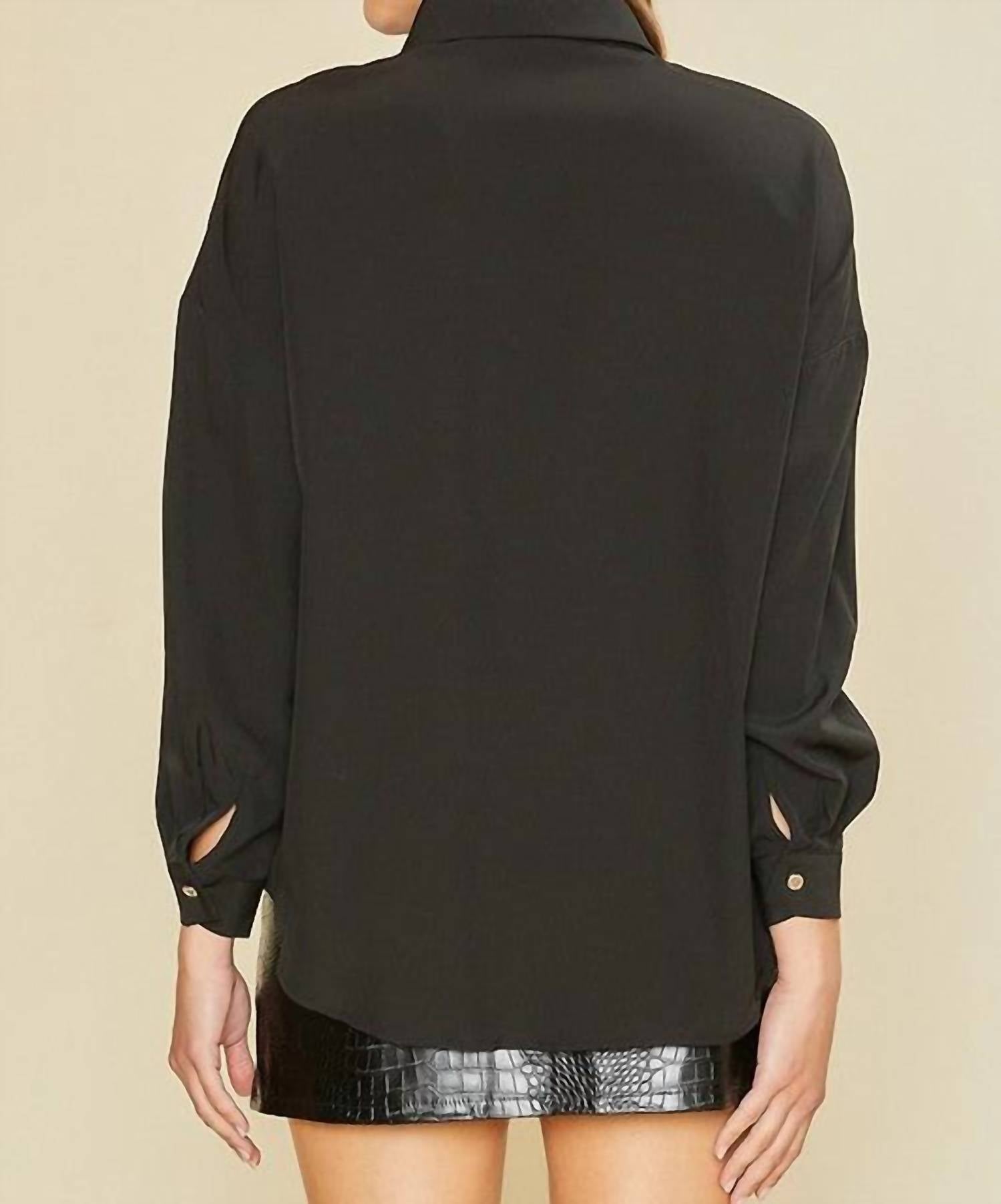 Anniewear - Rhinestone Fringe Blouse