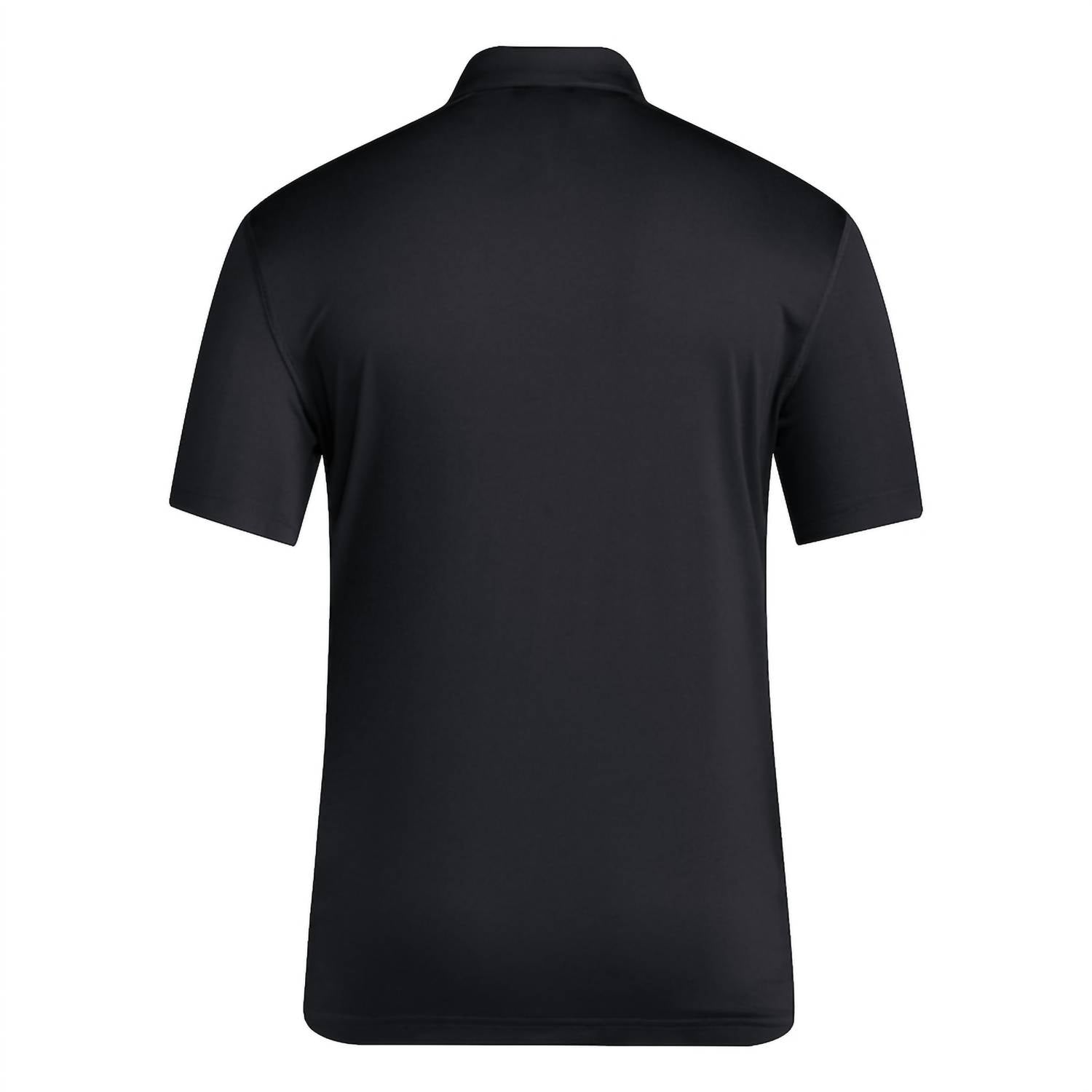 adidas Men's Texas Tech Coaches Aeroready Polo in black - men's shirt - detail view