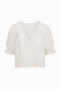 Loveshackfancy - Maurelle Cotton Lace Blouse