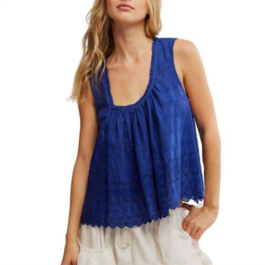 Free People - Marina Eyelit Tank Top