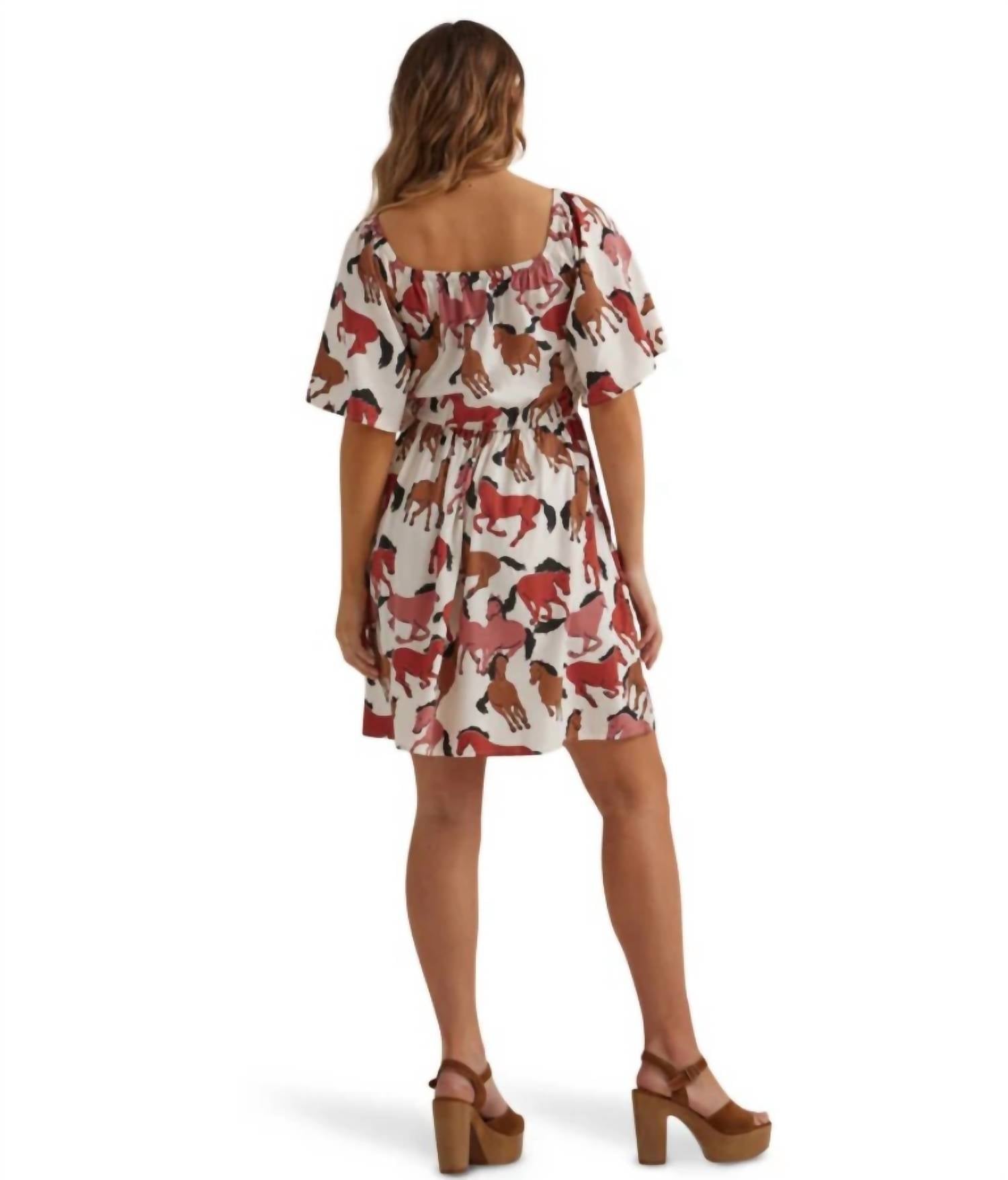 Wrangler - Retro Horse Print Punchy Dress