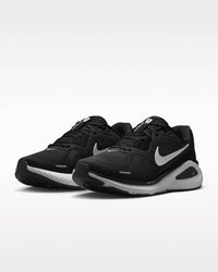 NIKE Women's Structure 26 Road Running Shoes in black cool grey metallic silver white - women's shoe - view 4