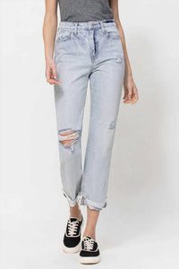 Vervet By Flying Monkey - Beverly Super High Rise Relaxed Straight Jeans