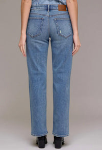 Hidden - Ella Mid Rise Straight Wide Leg Jean