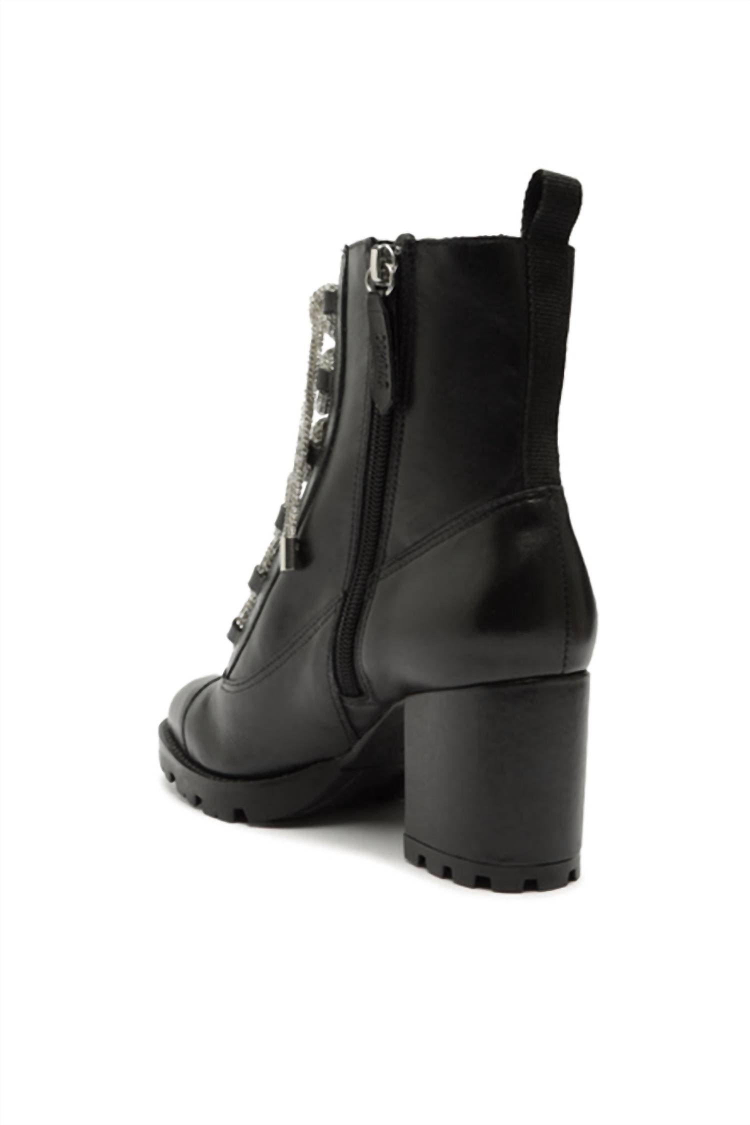 SCHUTZ Women's Kaile Mid Glam Booties in black - women's shoe - alternate view