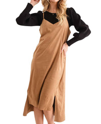 And The Why - Greatest Day Ever Faux Suede Dress