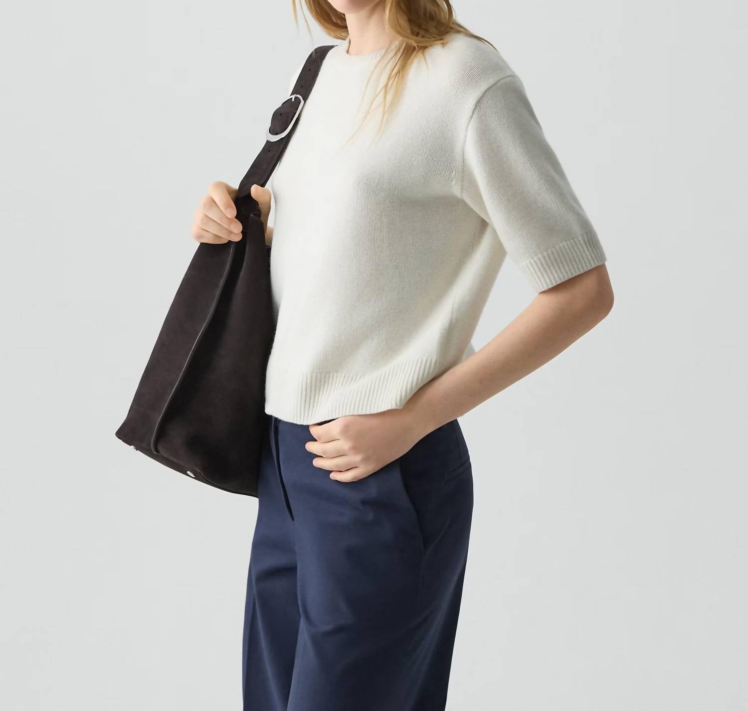 Theory - Cropped Cashmere Tee