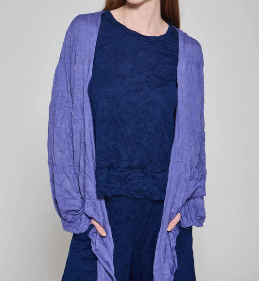 Luukaa - Cirella Wrinkled Viscose Jersey Wrap Top