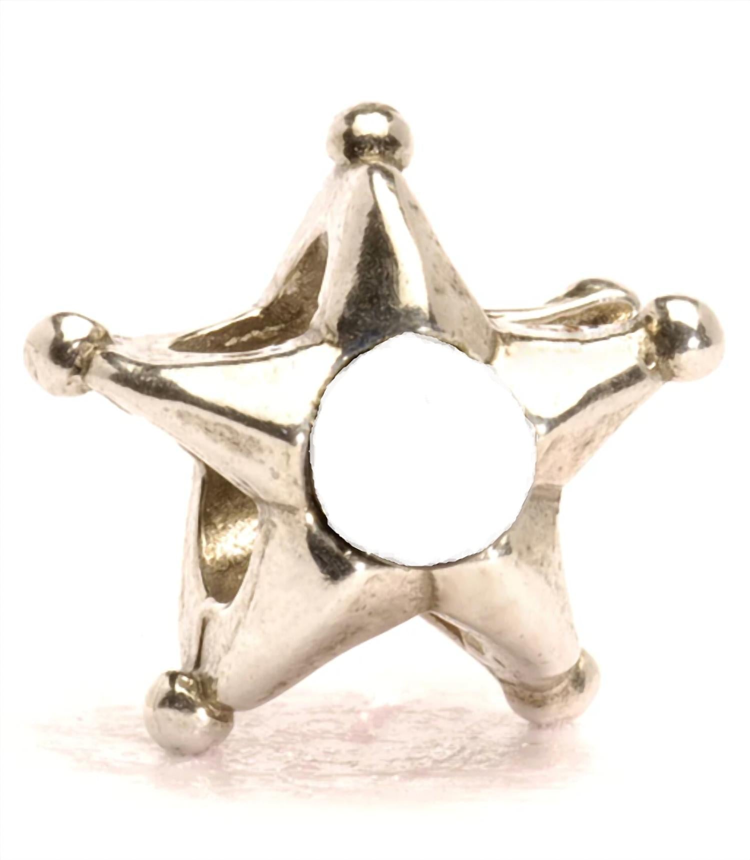Trollbeads Cancer & Pisces Pearl Star Sterling Bead in silver - women's jewelry