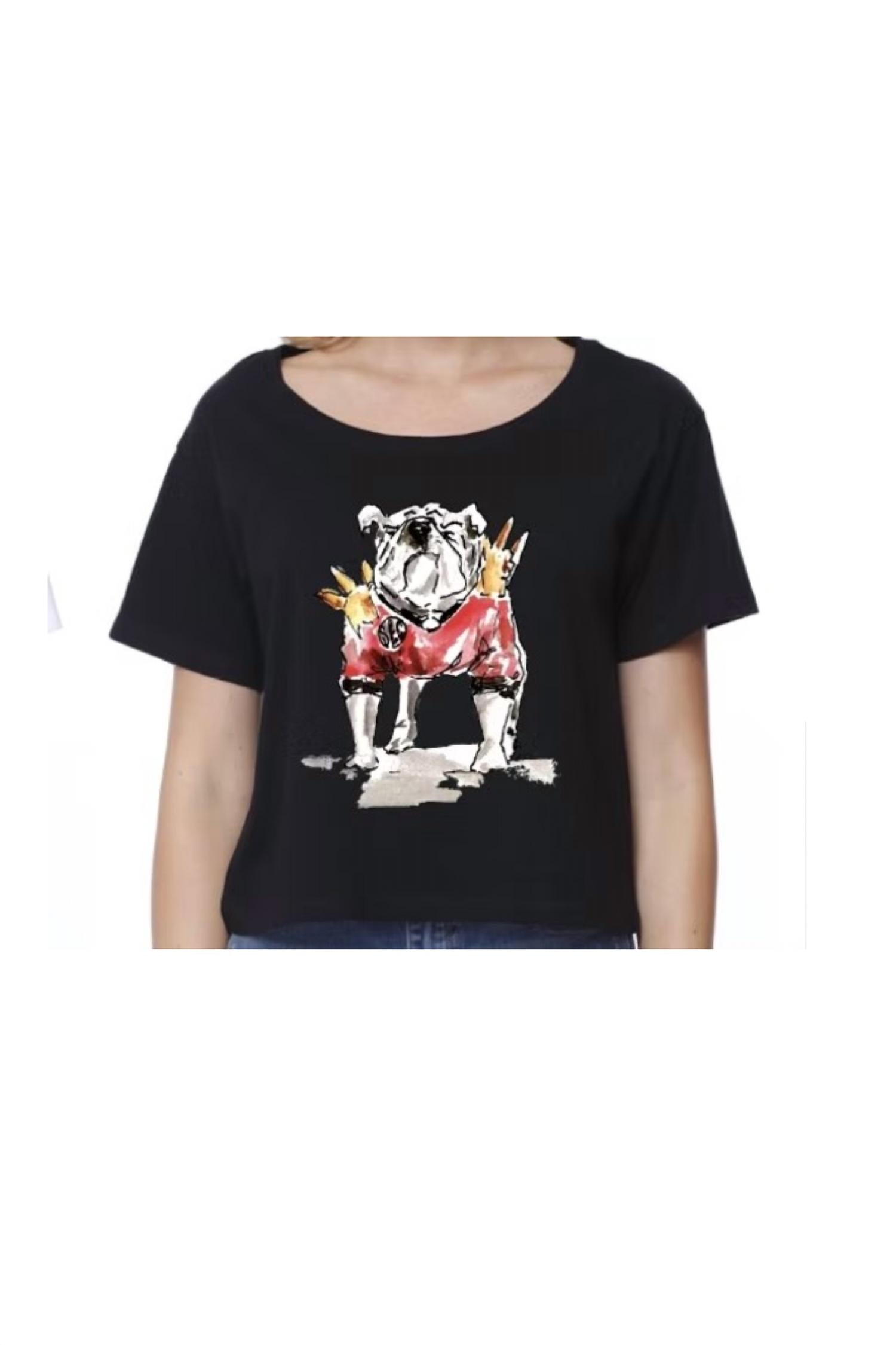 Leah Laturell - Uga Savage Bulldog Star Tee