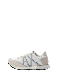 Armani Exchange Women's Low-top Trainer Sneakers in off white - women's sneaker