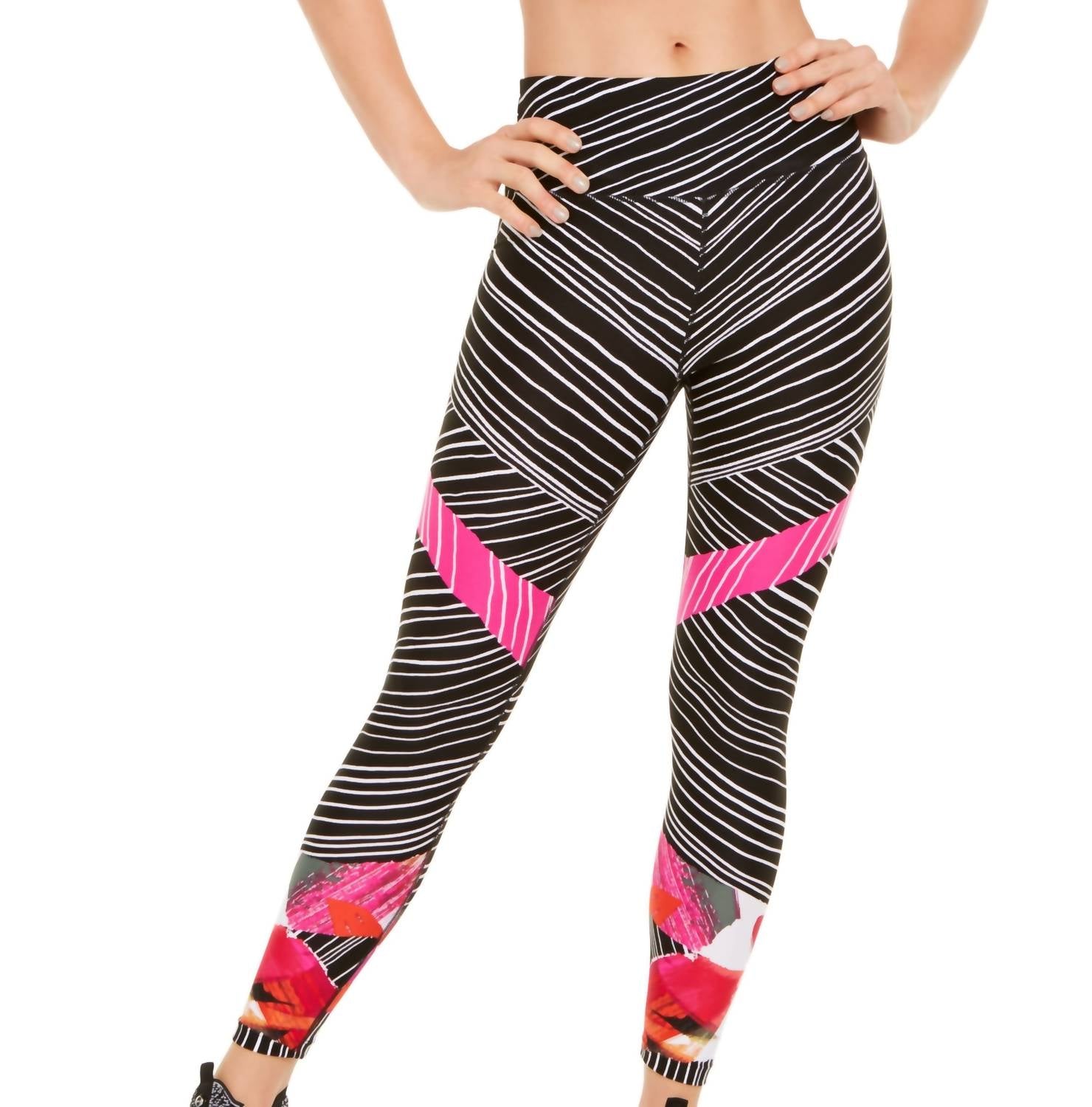 Calvin Klein - Striped Printed High Waist Leggings