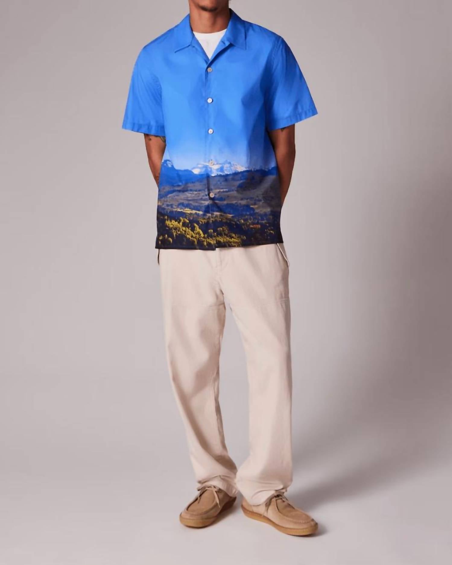 Paul Smith - Swiss Alps Print Short-sleeve Shirt