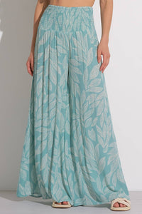 Elan - Cartagena Print Palazzo Pants