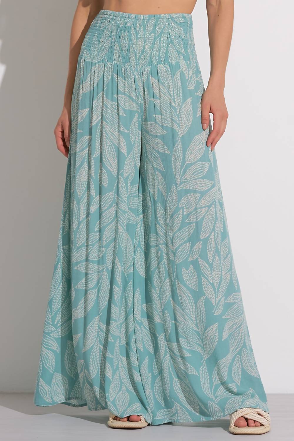 Elan - Cartagena Print Palazzo Pants