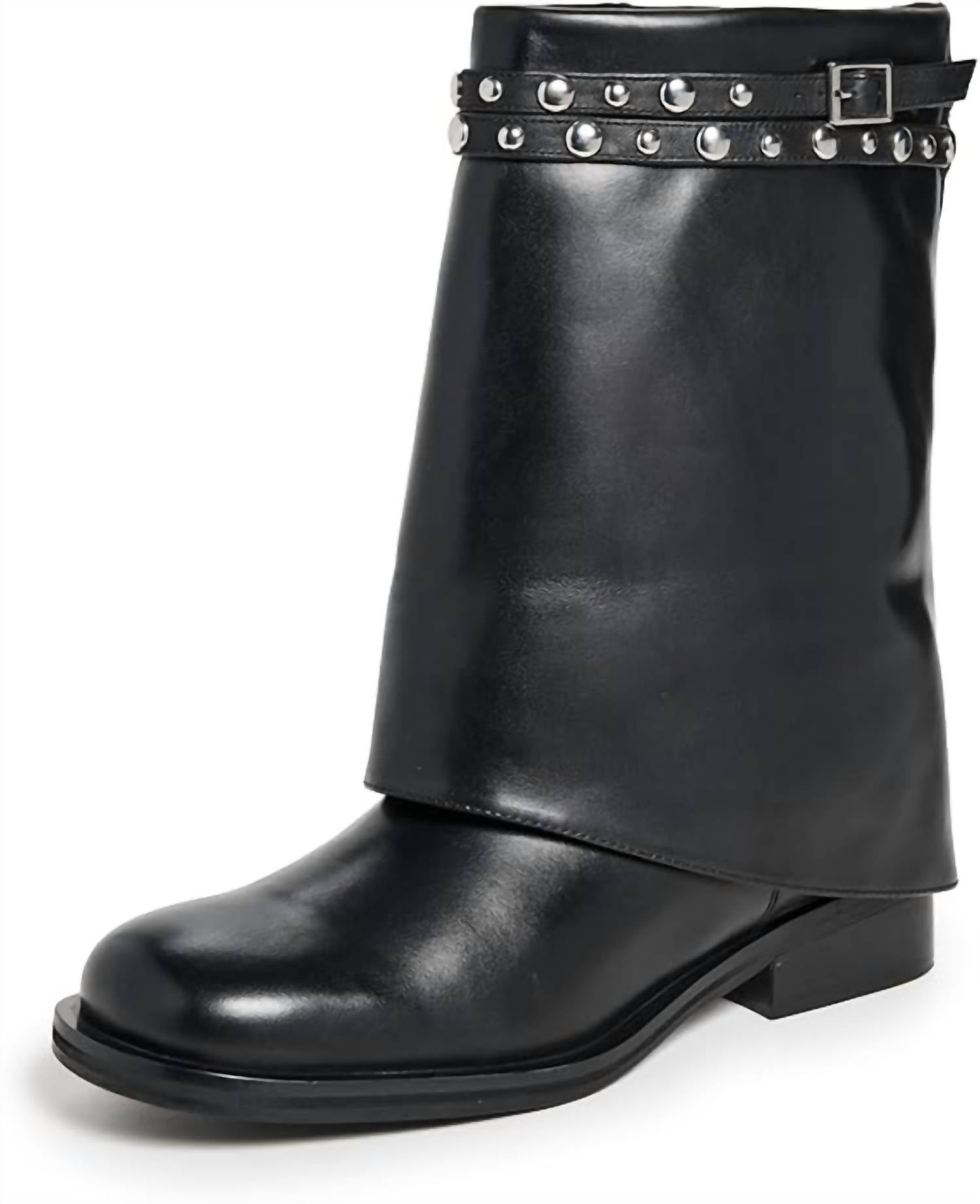 Free People - Women's Scorpio Studded Foldover Boot