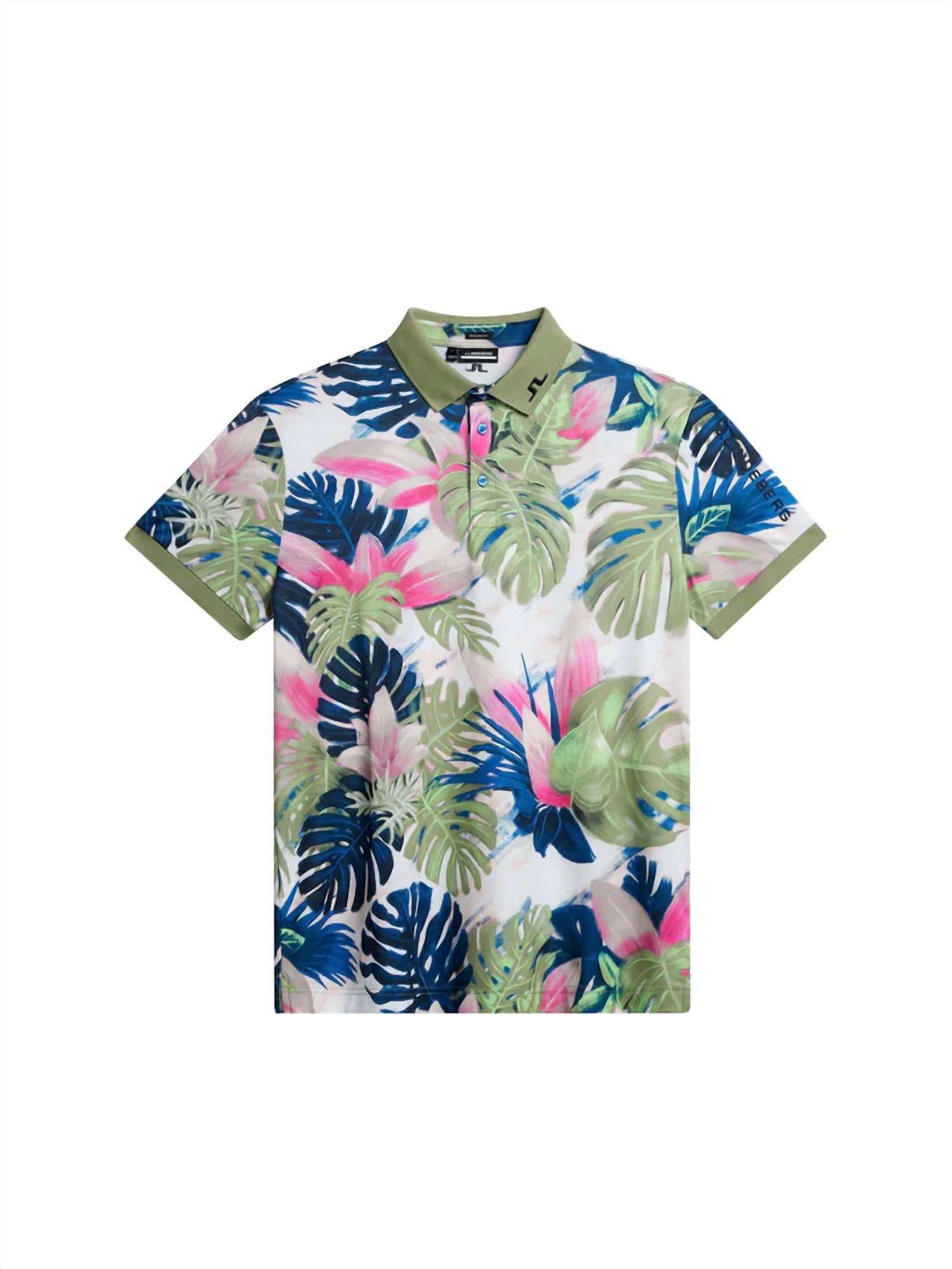 J.Lindeberg - Tour Tech Reg Fit Print Polo Shirt