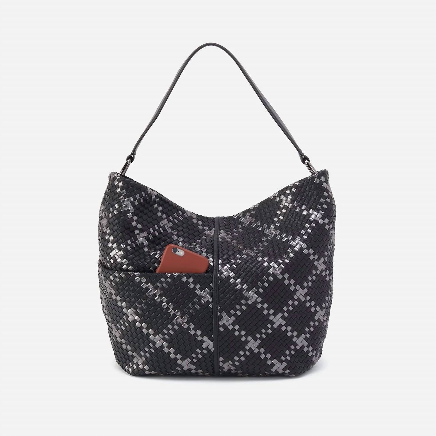 HOBO Harley Bag in black metallic - women's bag - detail view