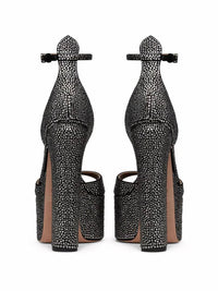 Valentino Women's Tan-go Rhinestones Platform Sandals - women's heels - alternate view