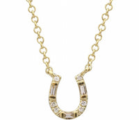 Zofia Day - Women's 14k Diamond Horseshoe Necklace