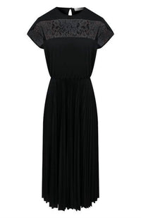 Valentino - Lace Detail Midi Dress