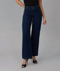 Lola Jeans - Women's High Rise Wide Leg Jeans