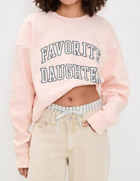 Favorite Daughter - The Cropped Collegiate Sweatshirt