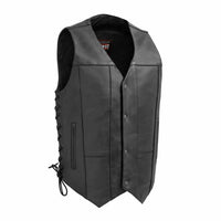 First Mfg Co. - Men's Top Biller Motorcycle Western Style Leather Vest