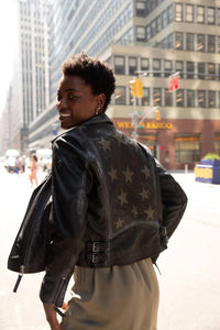 Mauritius - Women's Christy Star Leather Jacket