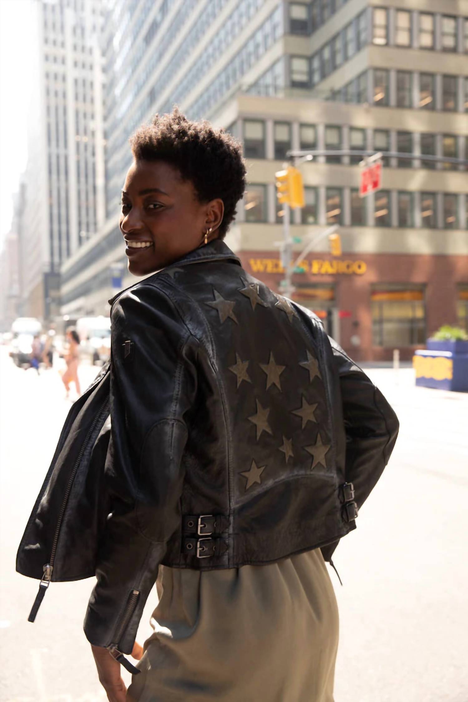 Mauritius - Women's Christy Star Leather Jacket