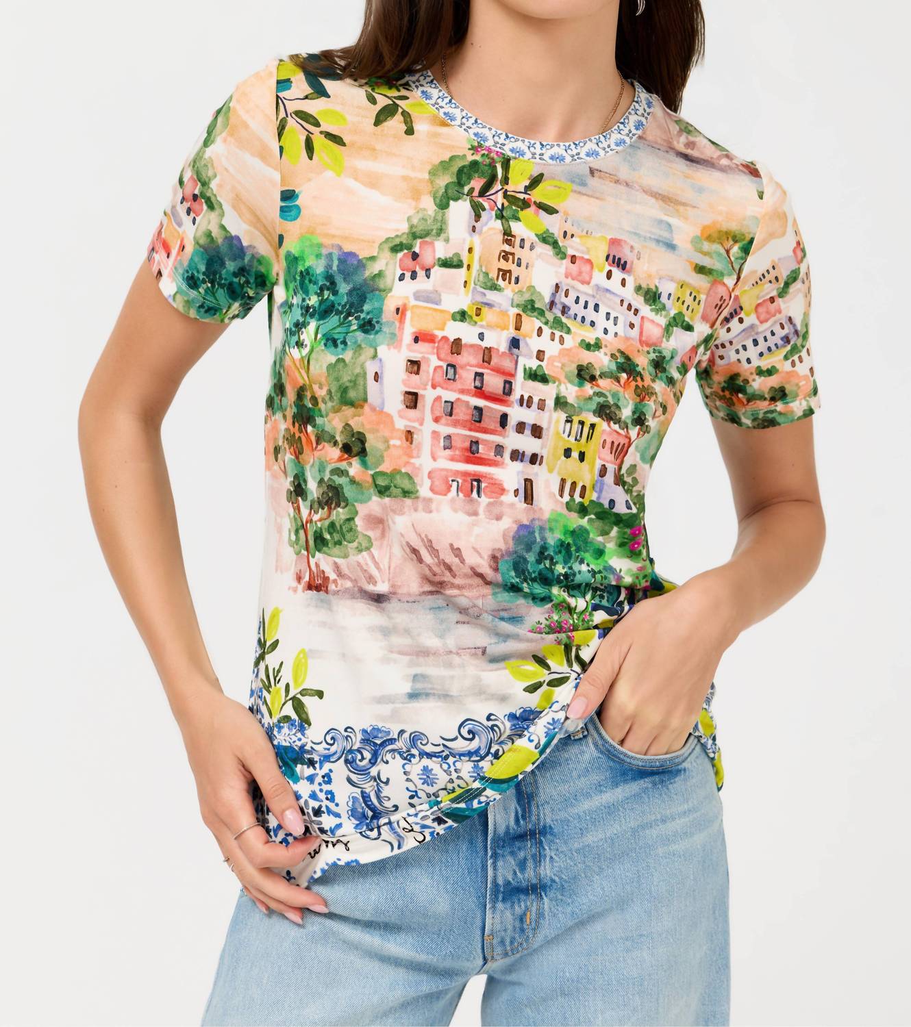 Johnny Was - Janie Favorite Short Sleeve Crew Neck Tee