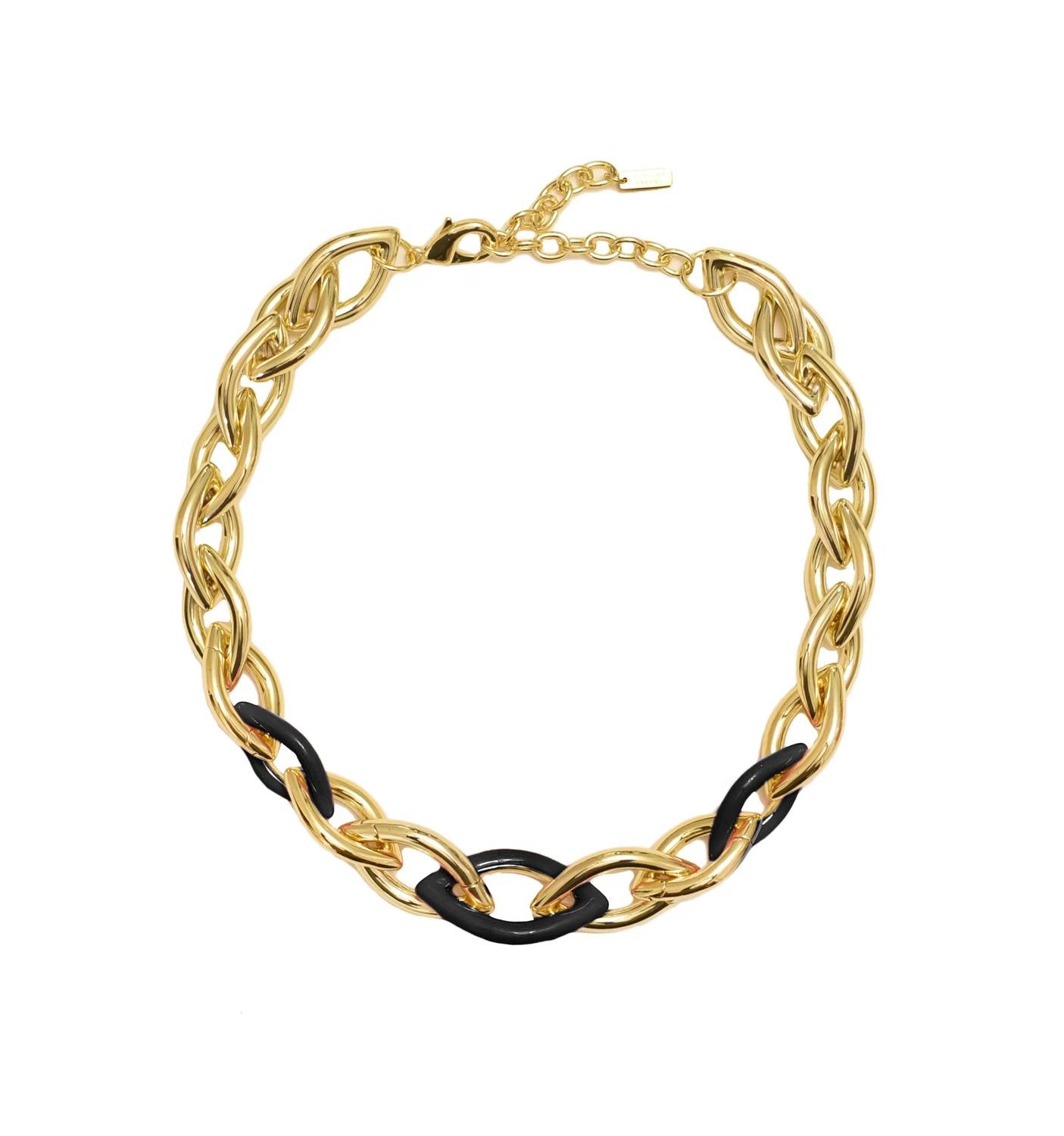 Adriana Pappas - Women's Enamel Links Necklace