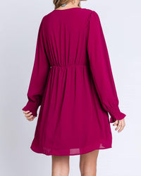 Kori - Long Sleeve Chiffon Dress
