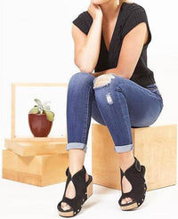 Corkys Footwear - Women's Frisky Faux Suede Sandals