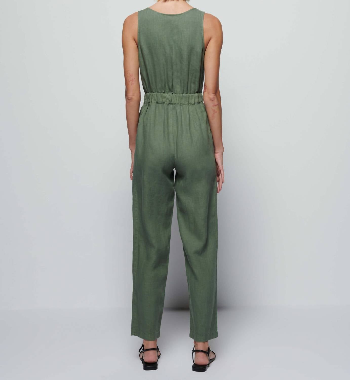 Nation Ltd - Women's Kiera V-Neck And Easy Elastic Waist Jumpsuit