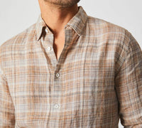 Billy Reid - Linen Line Plaid Wilson Shirt
