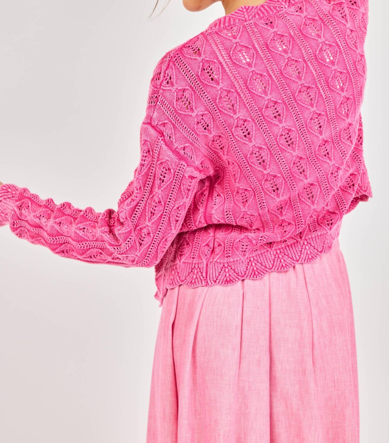 Sadie & Sage - Georgia Scalloped Cardigan