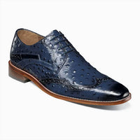 STACY ADAMS Men's Gennaro Wingtip Oxfords in blue - men's shoe