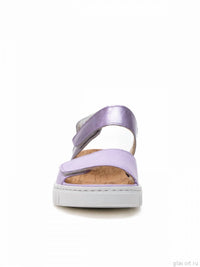 Waldlaufer Women’s Willow Wedge Sandal in lavender - women's sandal - alternate view