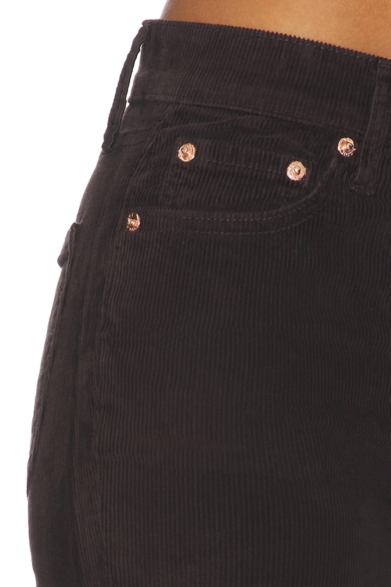 PISTOLA Kinsley Corduroy Flare Jeans in mocha - women's jeans - view 6