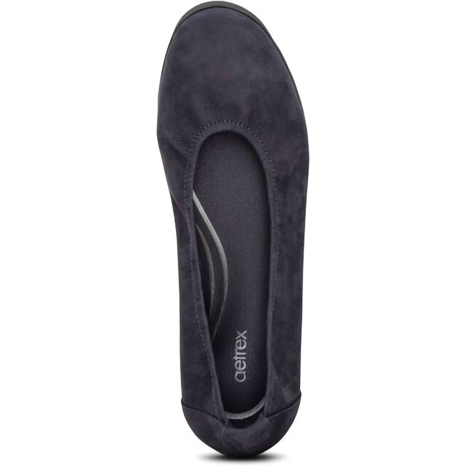 Aetrex Women's Brianna Ballet Flat in navy - women's flats - view 4