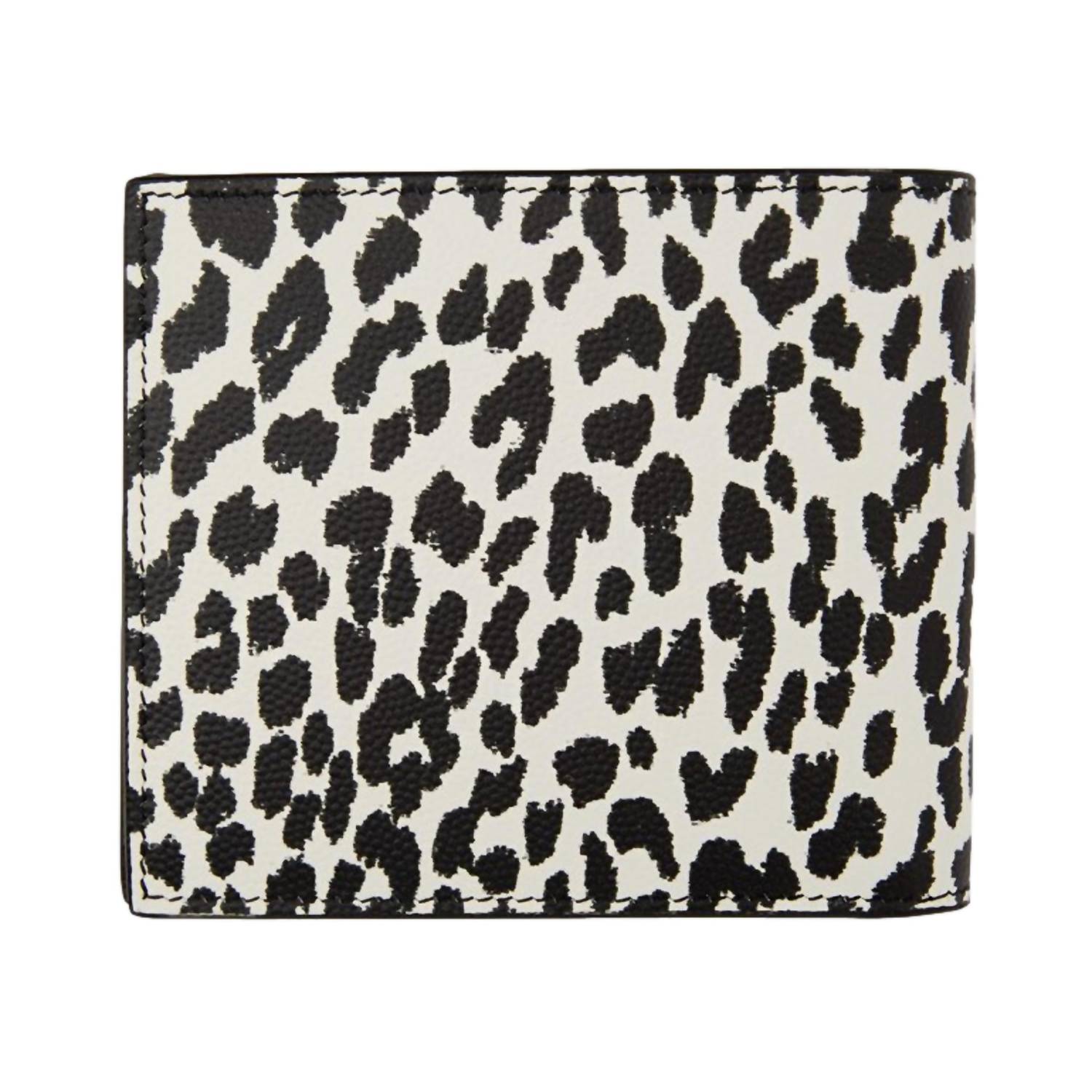 Saint Laurent - Women's Babycat Leopard Leather Bifold Wallet