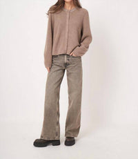 Repeat Cashmere - Boxy Fit Rib Knit Cardigan
