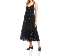 Karen Kane - Embroidered Tiered Midi Dress
