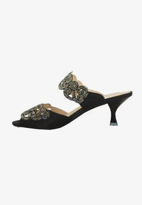J. Renee - Women's Francie Rhinestones Slides Sandals