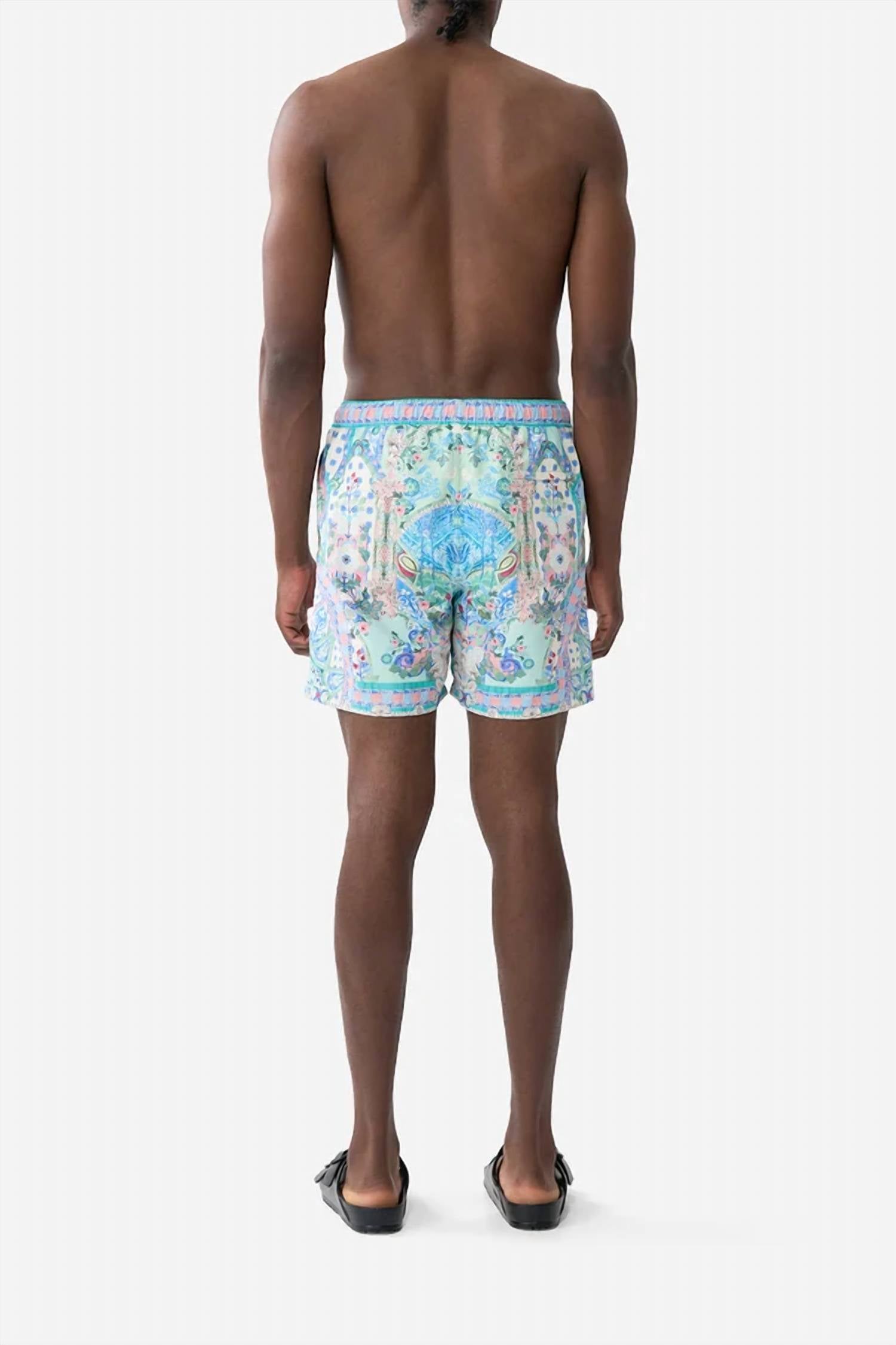 Camilla - Elastic Waist Mid Length Boardshorts