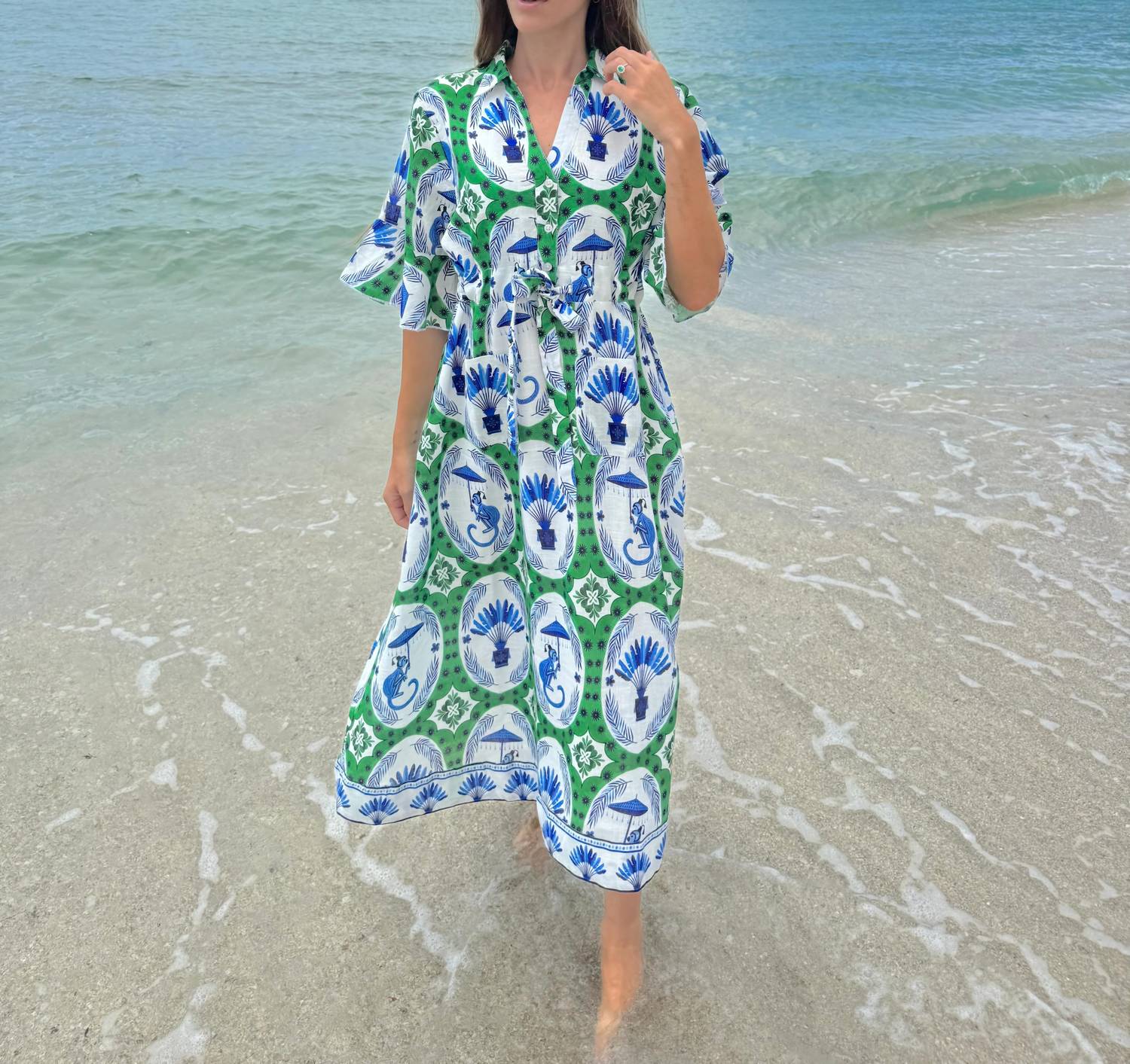 Islapayal - Cape Midi Dress