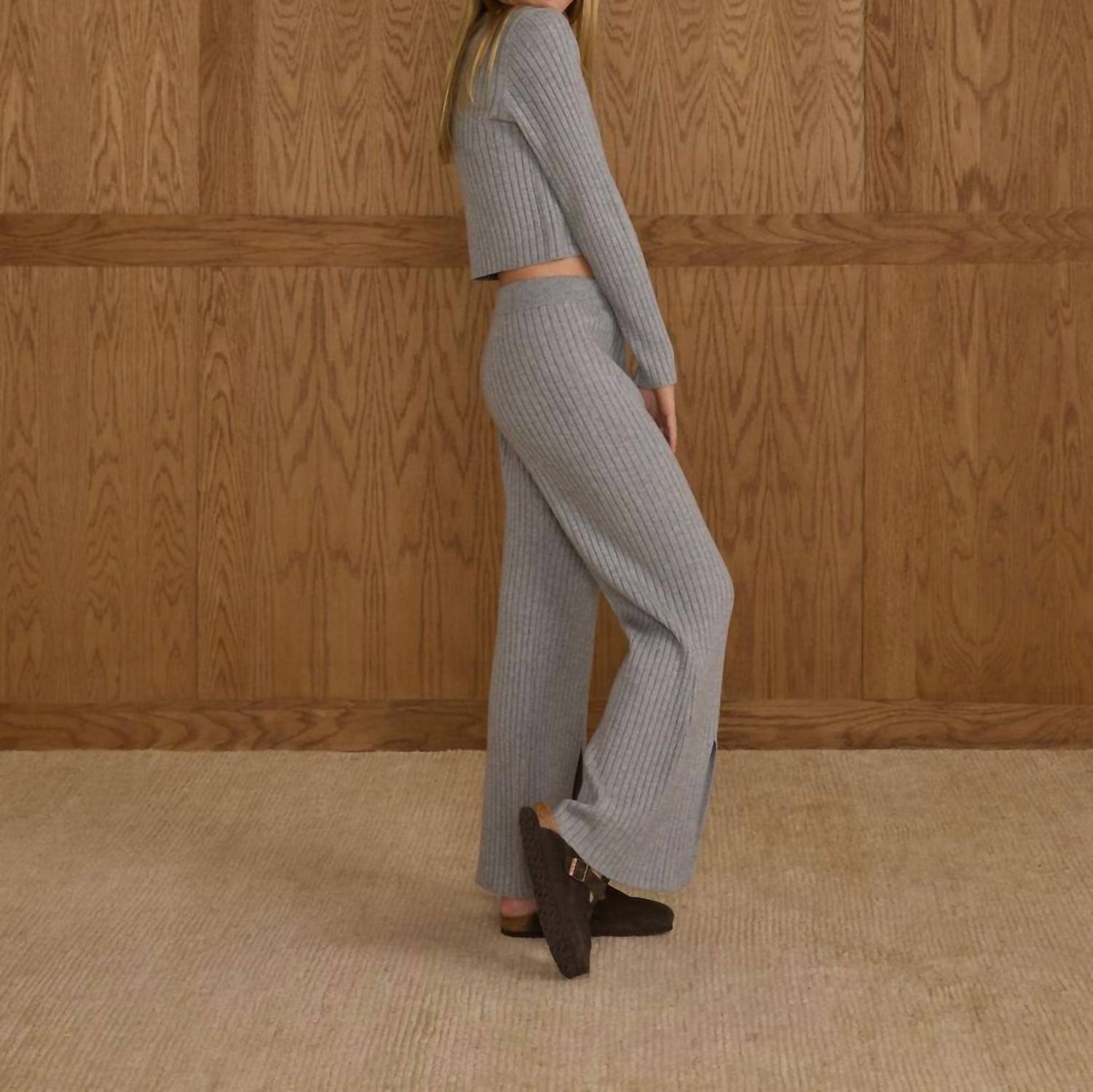 Rylee + Cru - Flare Knit Pant