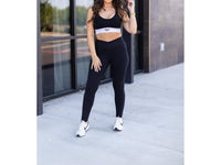 Julia Rose - Stephanie Crossover Pocket Full Length Leggings